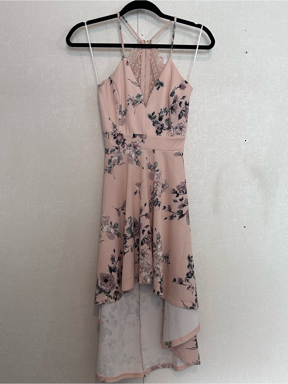Windsor hi Lo floral pink dress Small